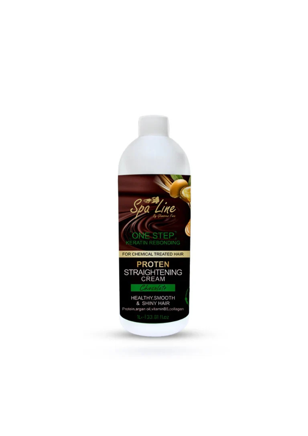 Spa Line By Glamorous Face One Step Keratin Rebonding, Straightening Cream Chocolate 1000 ml