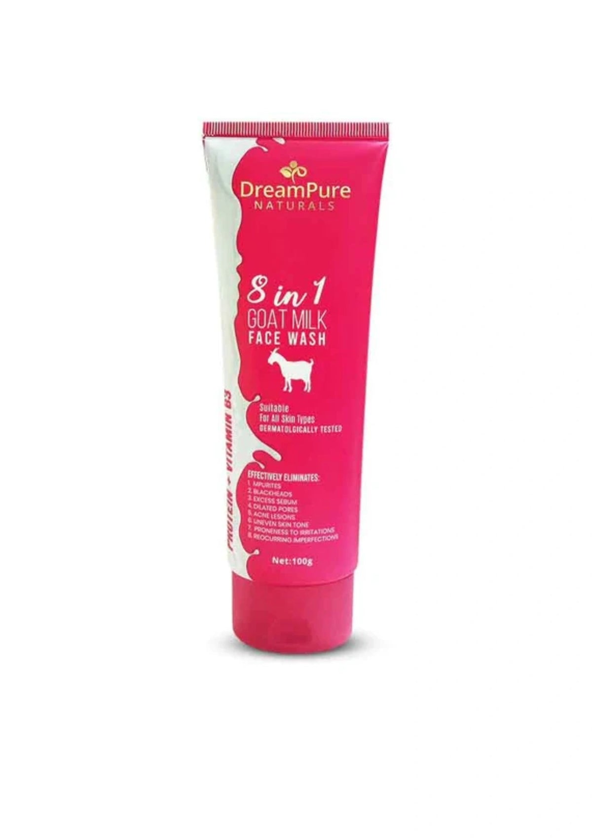 Dream Pure 8 In 1 Goat Milk Face Wash