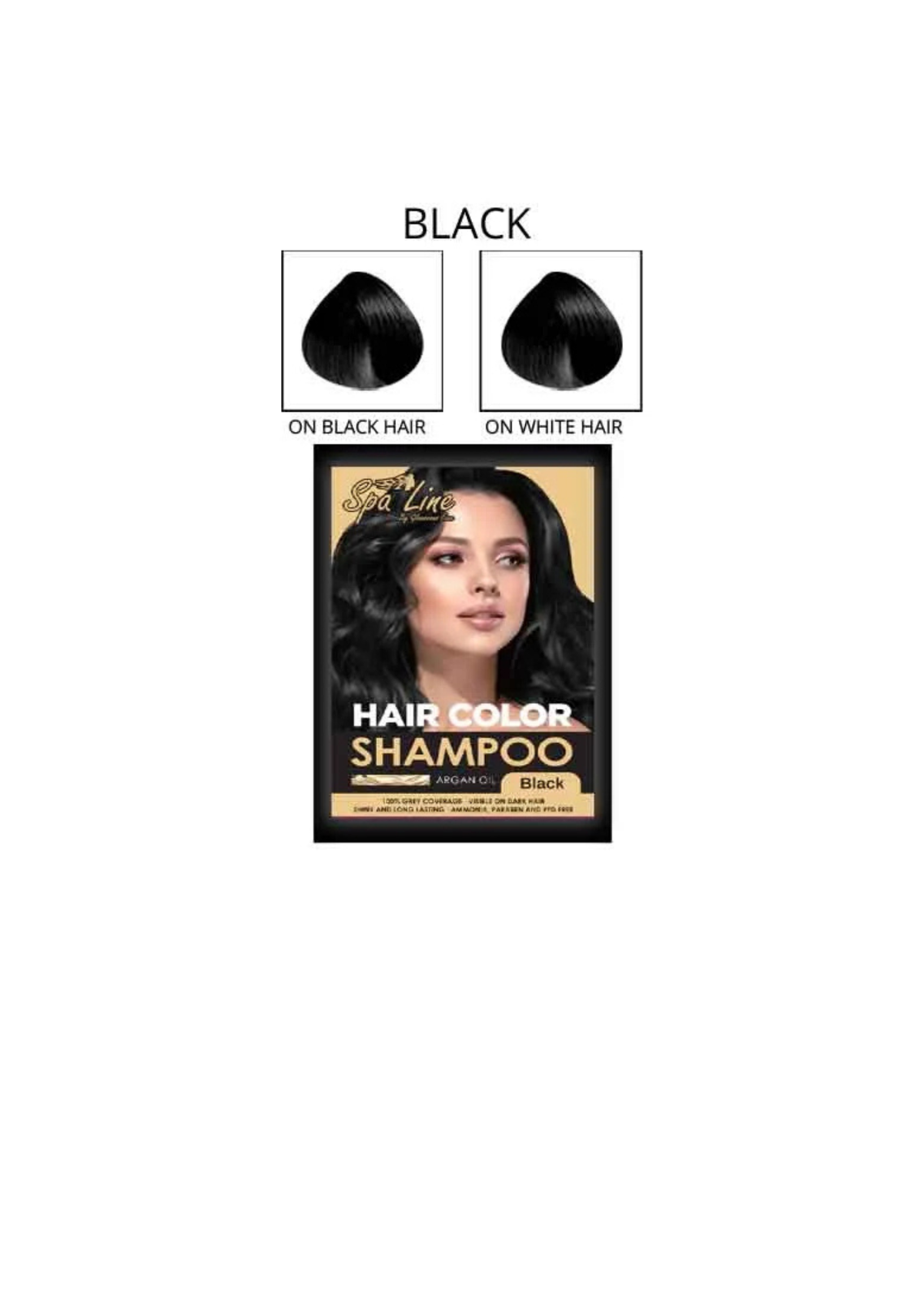 Spa Line By Glamorous Face Hair Color Shampoo 30Ml