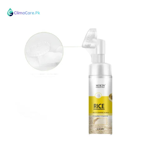 Glow Beauty Rice Mild Cleansing Bubble Foaming Facial Cleanser - 150ml