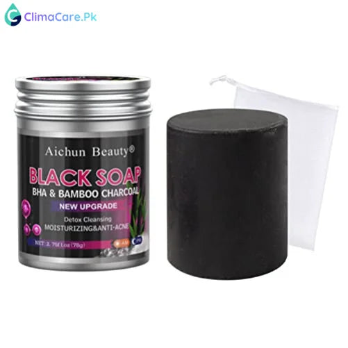 AICHUN BEAUTY Black Soap BHA Bamboo Charcoal 78g