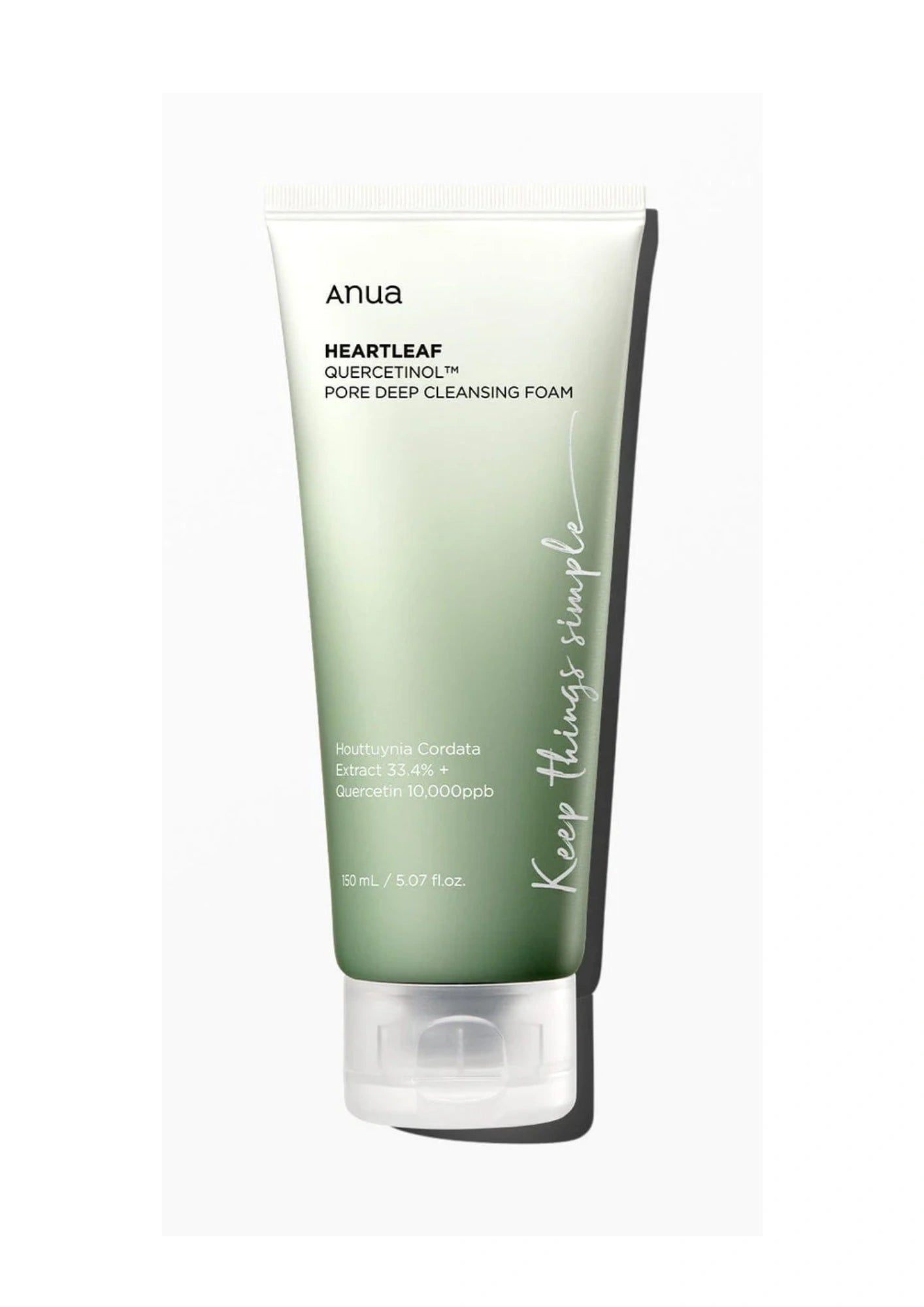 ANUA HEARTLEAF QUERCETINOL PORE DEEP CLEANSING FOAM