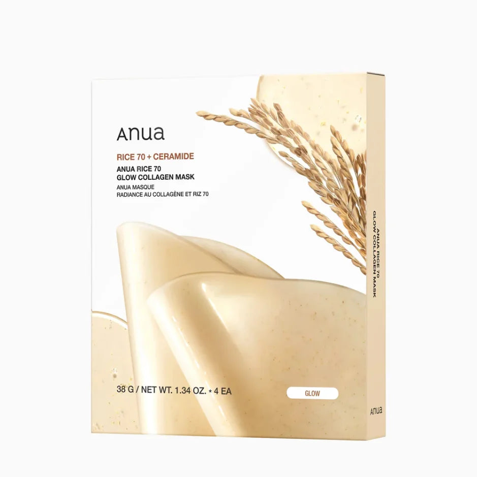 Anua Rice 70 Glow Collagen Mask