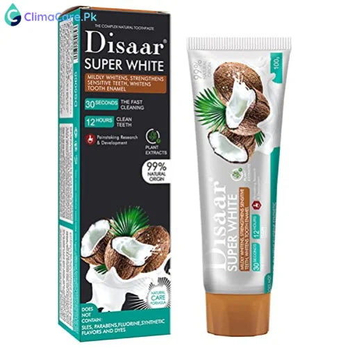 DISAAR BEAUTY Super Whitening Coconut Papaya Menthol Toothpaste 100g
