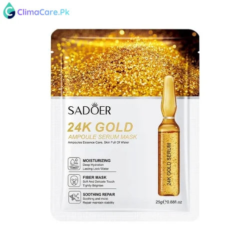 BIOAQUA 24K Gold Ampoule Serum Facial Sheet Mask