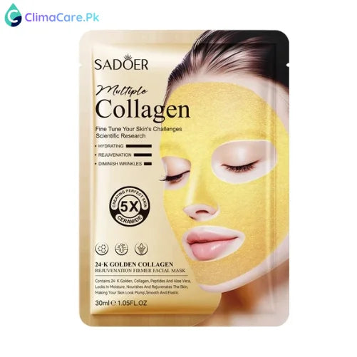 BIOAQUA 24K Golden Collagen Rejuvenation Firmer Facial Sheet Mask 30ml