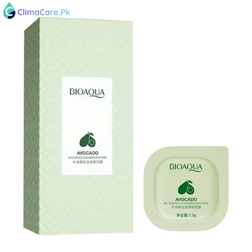 Bioaqua Avocado Oil-Control Mud Mask – 7.5g x 8 Pcs