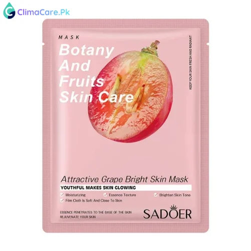 BIOAQUA Botany And Fruits Grape Bright Skin Face Sheet Mask