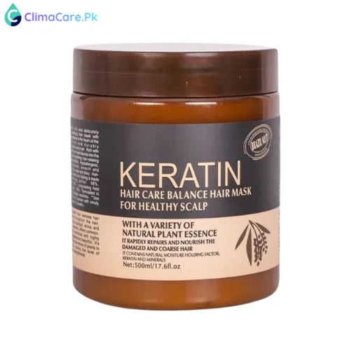 Bioaqua Keratin Hair Mask - Deep Repair & Smoothing Treatment - 500ml