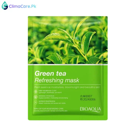 Bioaqua Green Tea Refreshing Face Sheet Mask 25ml