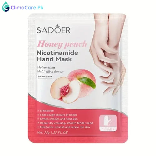 BIOAQUA Honey Peach Nicotinamide Moisturizing Hand Mask