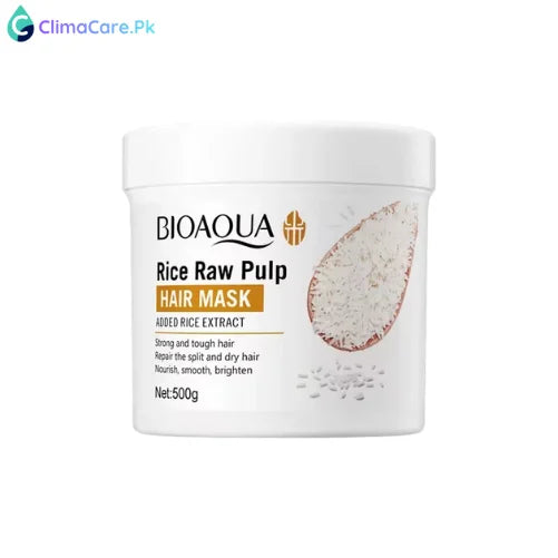 Bioaqua Rice Raw Pulp Hair Mask For Dry Damaged Hair 500g