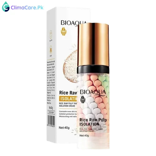 Bioaqua Rice Raw Pulp Three Color Isolation Cream – 40g