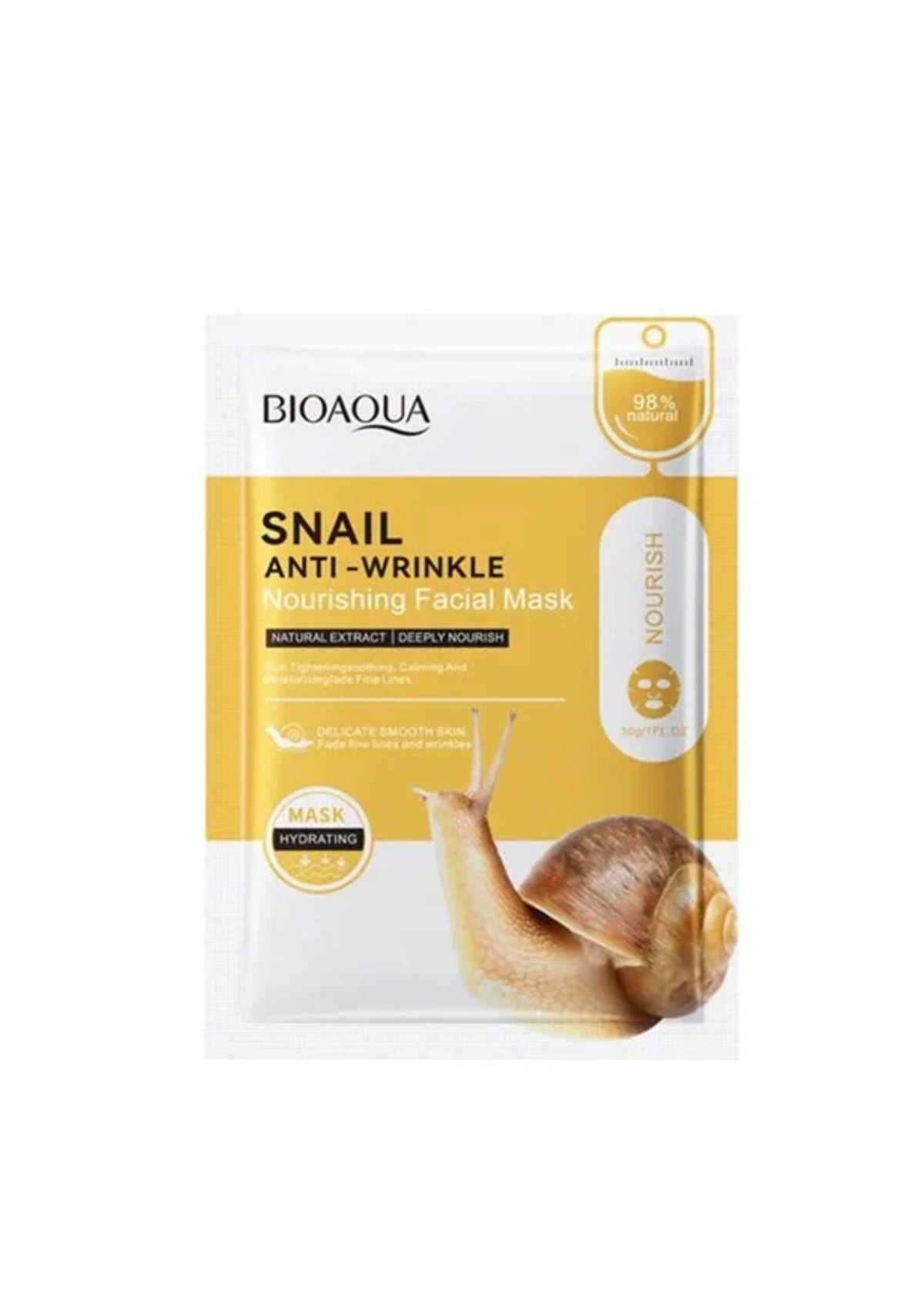 BIOAQUA Snail Anti-Wrinkle Nourishing Facial Sheet Mask