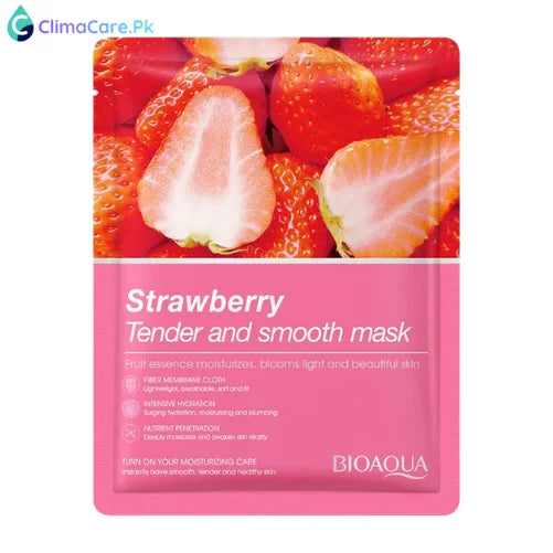 Bioaqua Strawberry Tender Smooth Face Sheet Mask 25ml