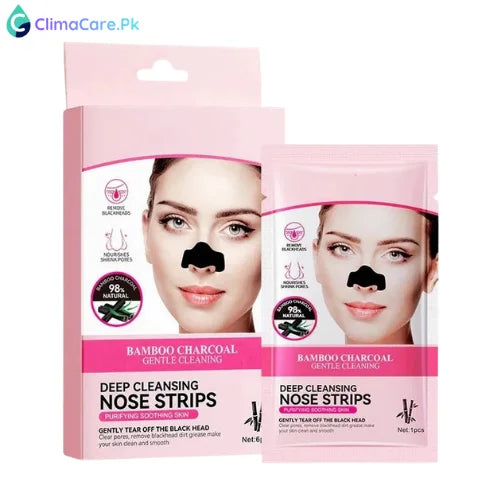 Bioaqua Bamboo Charcoal Deep Cleansing Nose Strips 6pcs
