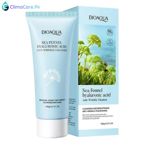 Bioaqua Sea Fennel Hyaluronic Acid Anti-Wrinkle Facial Cleanser 100g