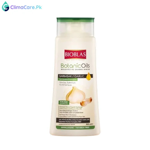 Glow Beauty Bioblas Botanic Oils Garlic Strengthening Anti-Hair Loss Shampoo - 360ml