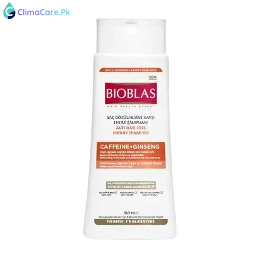 Glow Beauty Bioblas Caffeine + Ginseng Herbal Shampoo - 360ml