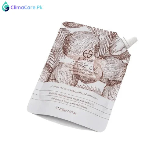 Estelin Coconut Oil & Vitamin E Exfoliating & Rejuvenating Hand & Foot Scrub