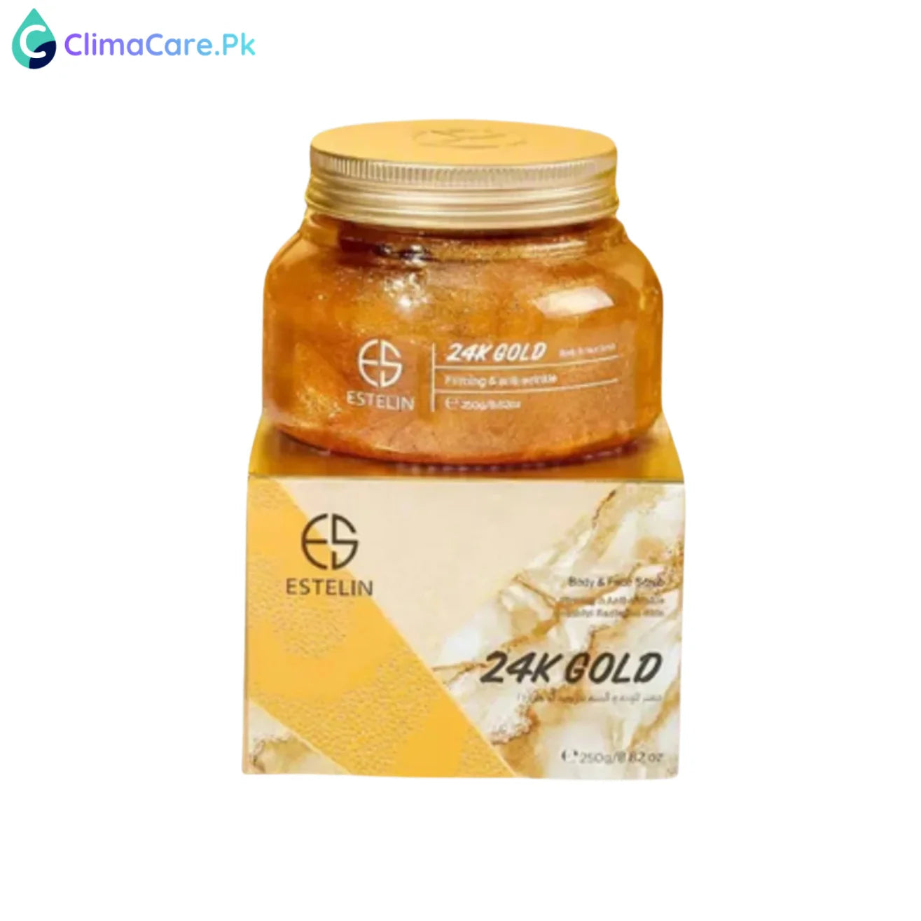 DR RASHELEstelin 24 k gold body and face scrub 250g