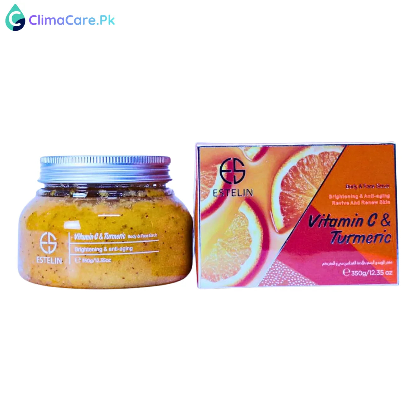 DR RASHEL Estelin Vitamin C & Turmeric Body & Face Scrub by Dr.Rashel - 350g