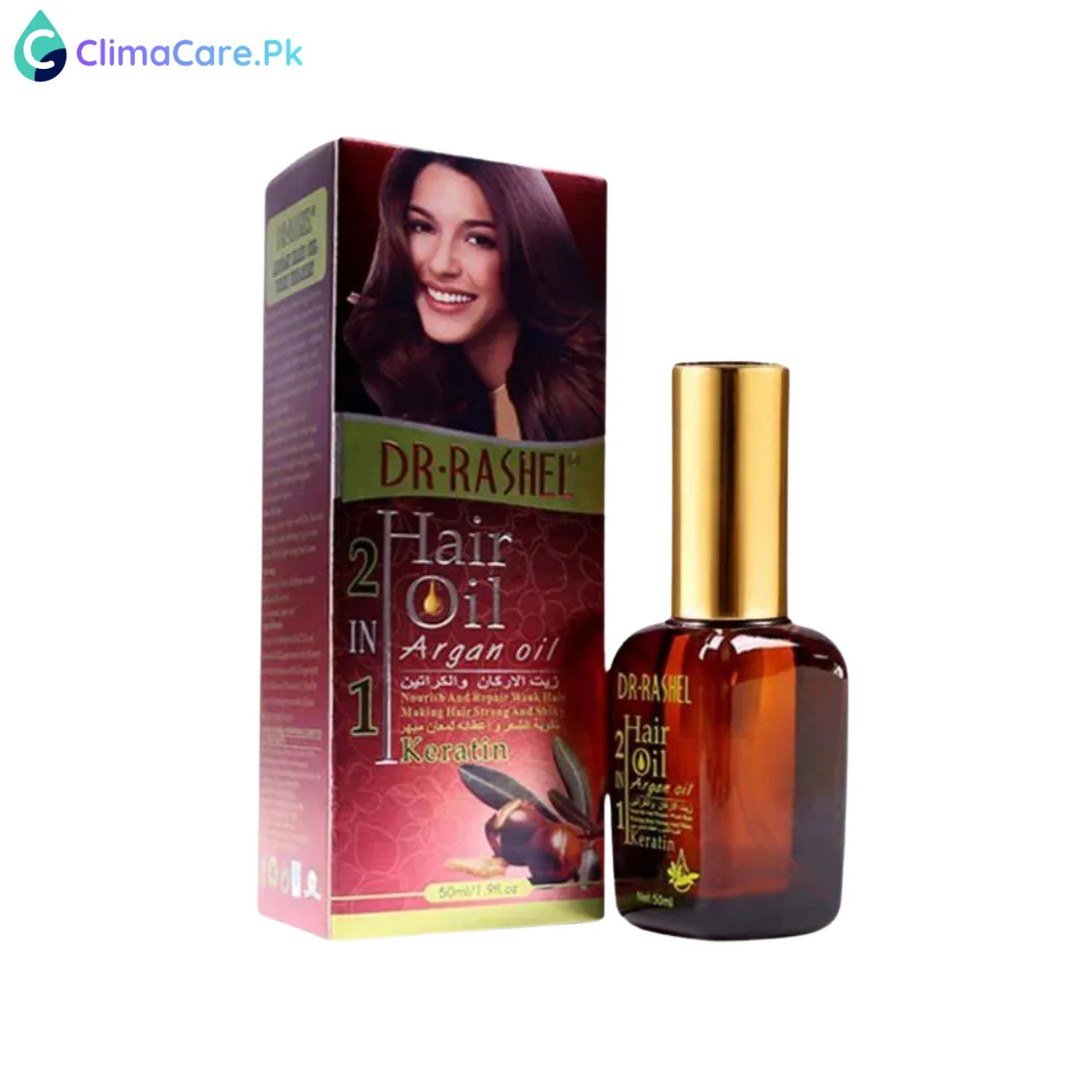 DR RASHEL 2 in 1 Argan Oil with Keratin Hair Oil
