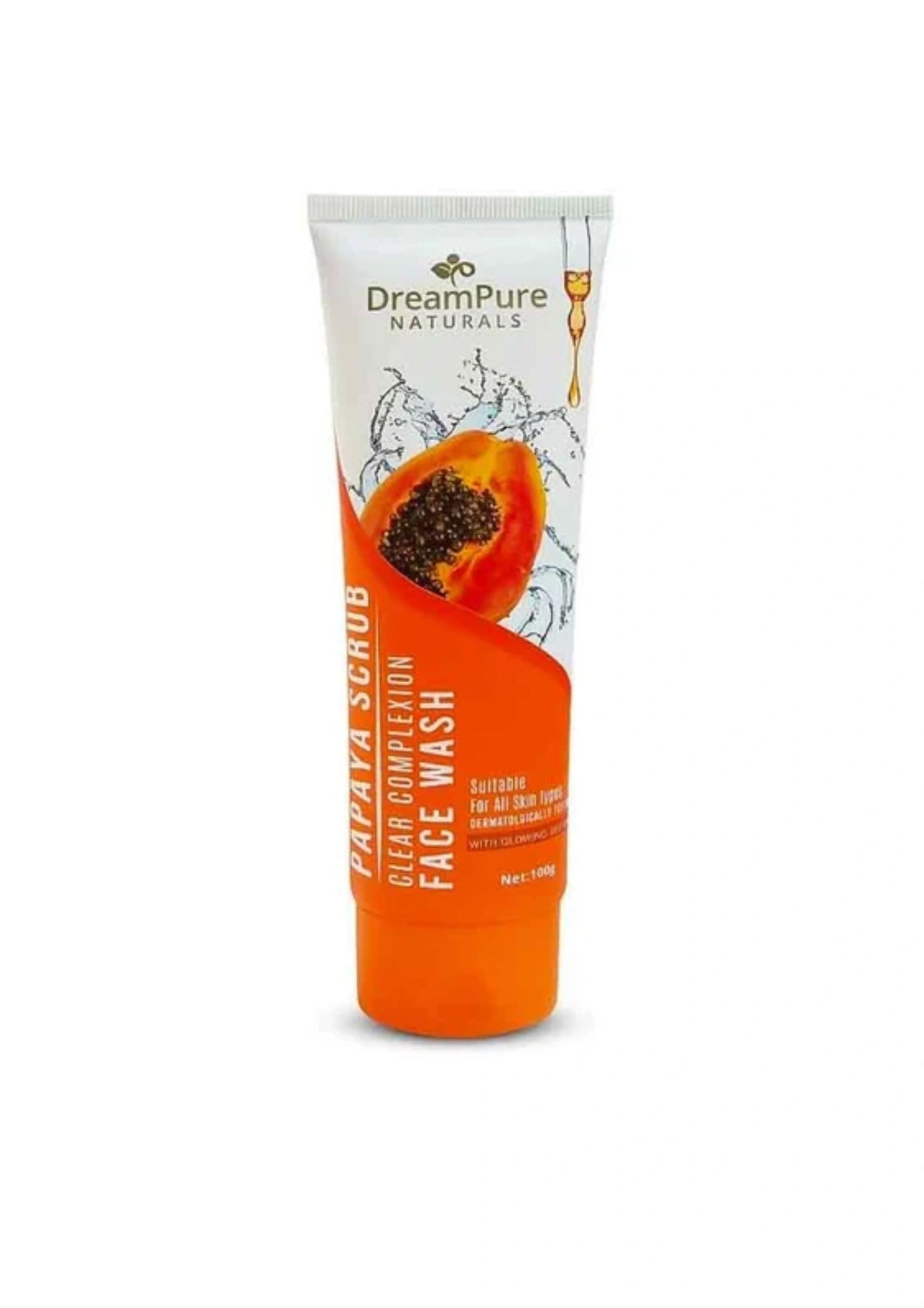 Dream Pure Papaya Scrub Clear Complexion Face Wash