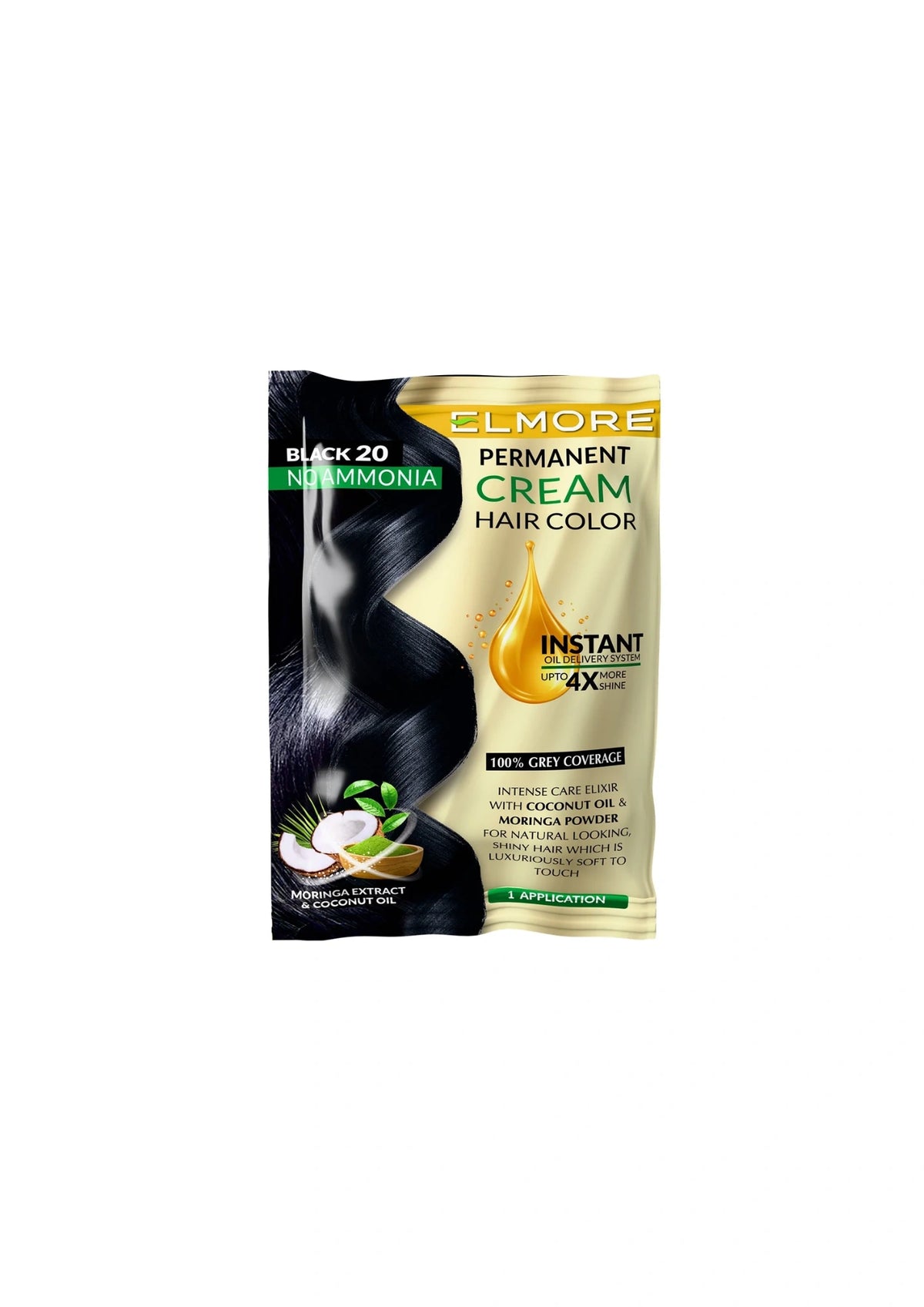 Elmore Advanced Cream Hair Color 20 Black