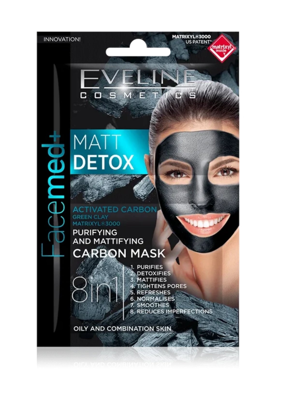 Facemed+ Matt Detox - Purifying & Mattifying Carbon MasK