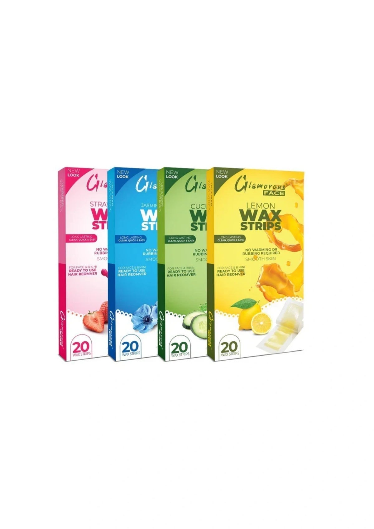 Glamorous Face Body Wax Strips 5 Flavors