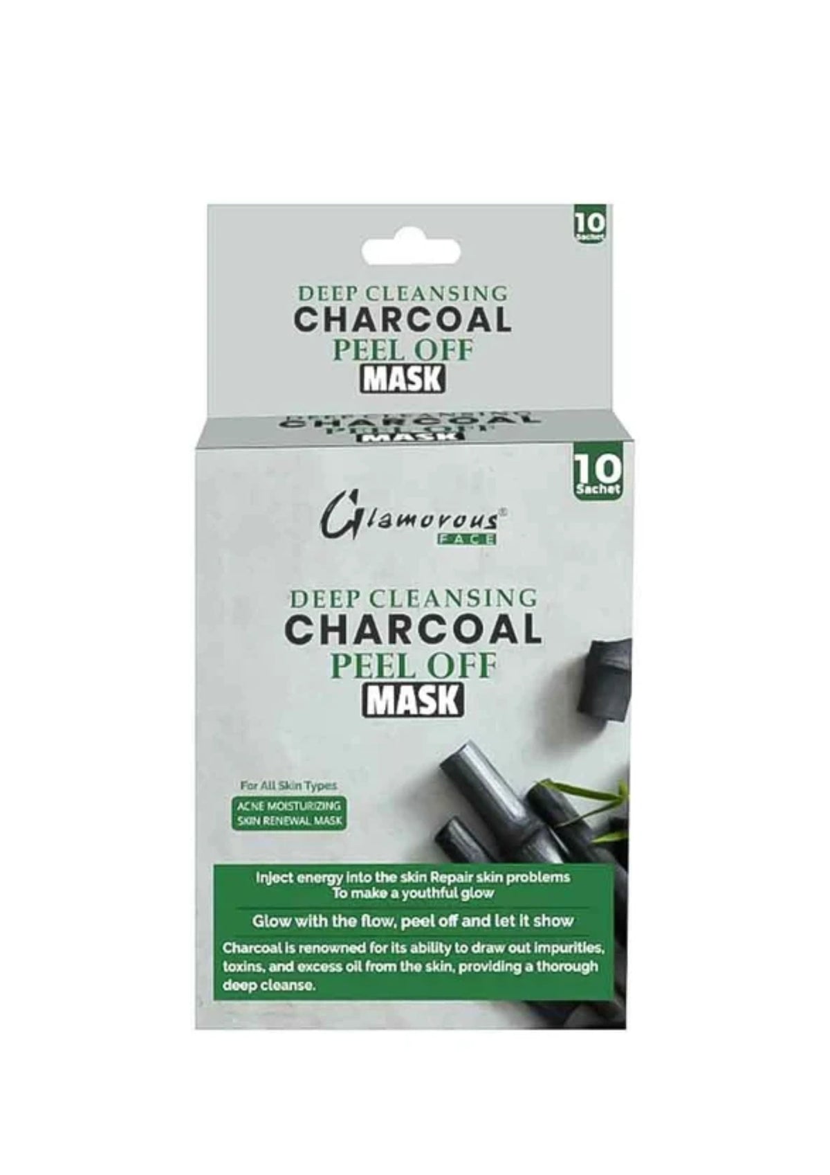Glamorous Face Deep Cleansing Charcoal Peel Off Mask