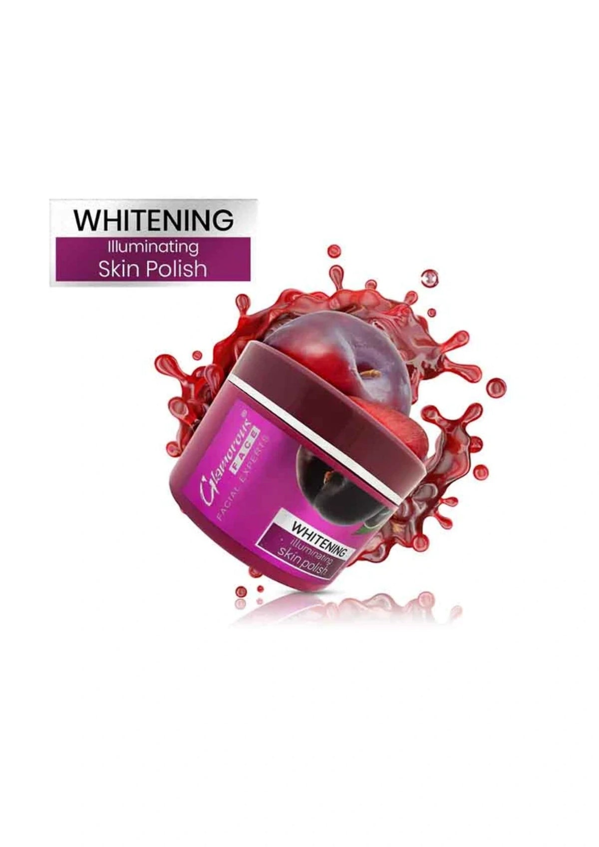 Glamorous Face Whitening Illuminating Skin Polish (JAR 500ML)