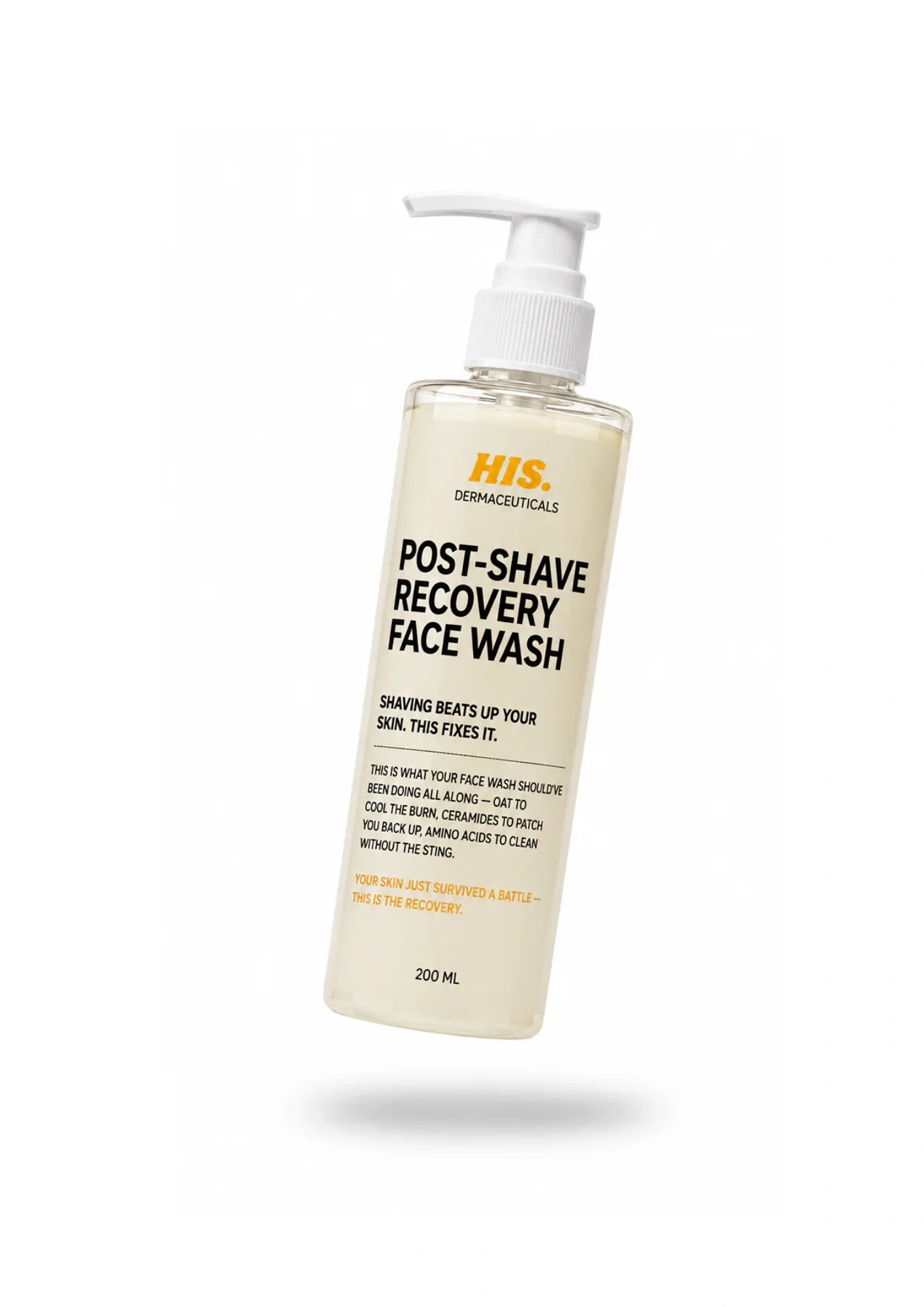 HIS Derma Post-Shave Recovery Face Wash For Men
