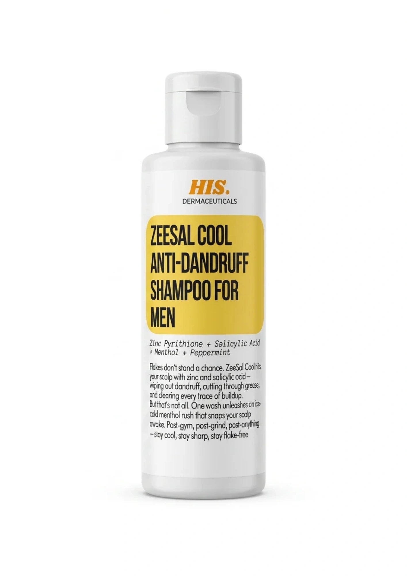 His Derma ZeeSal Cool Anti-Dandruff Shampoo for Men