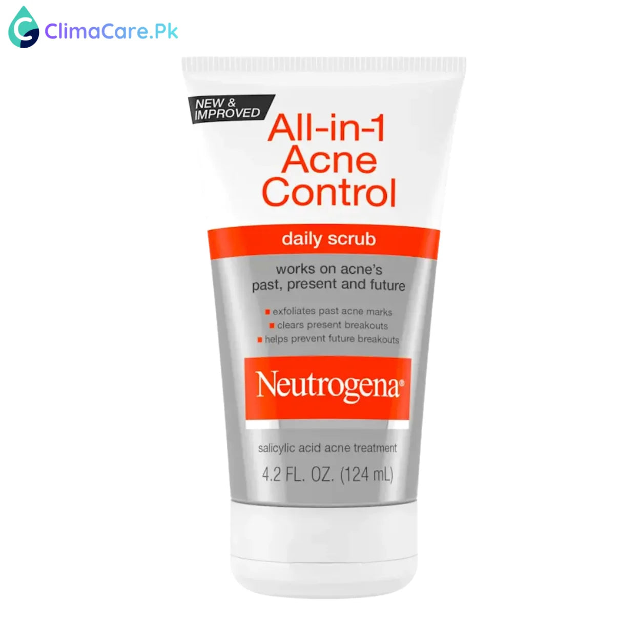 NEUTROGENA All-in-1 Acne Control Daily Scrub, 4.2 Fl. Oz