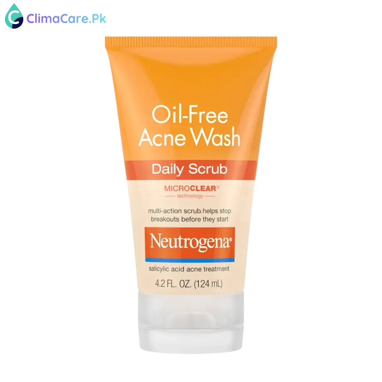 NEUTROGENA Oil-Free Acne Wash Daily Scrub, 4.2 Fl. Oz