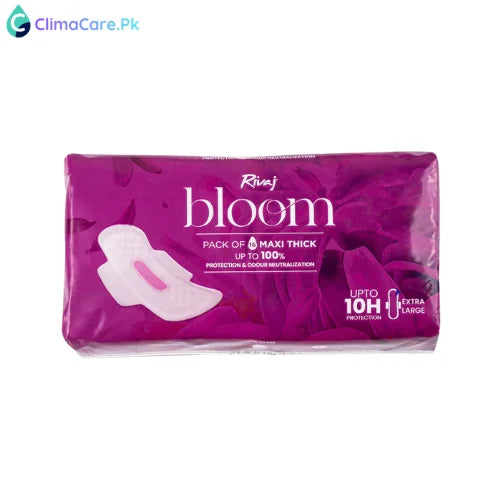 Rivaj Maxi Thick Bloom Sanitary Pads 16 PCS - Extra Large