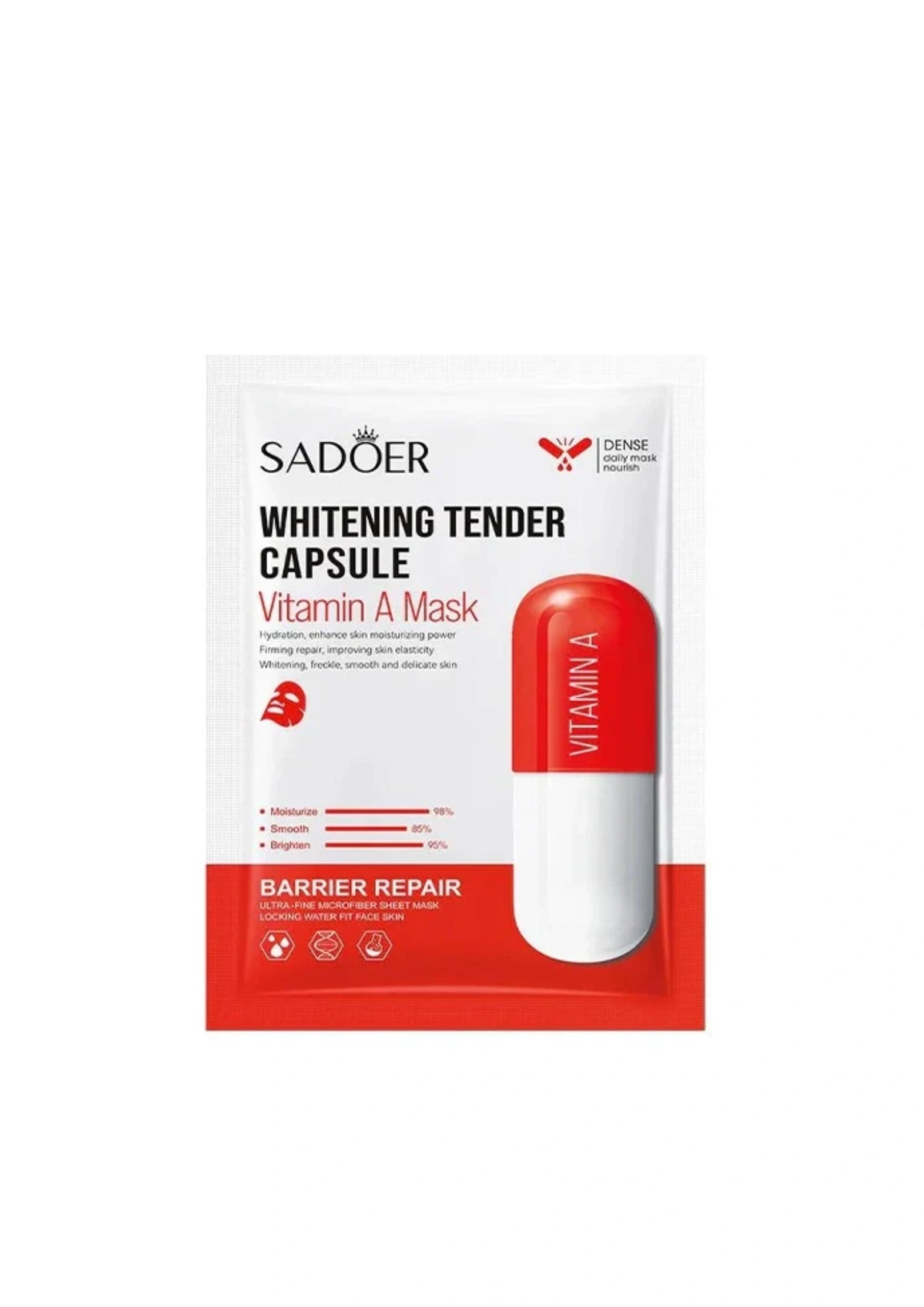 Sadoer Vitamin A Whitening Tender Capsule Facial Sheet Mask