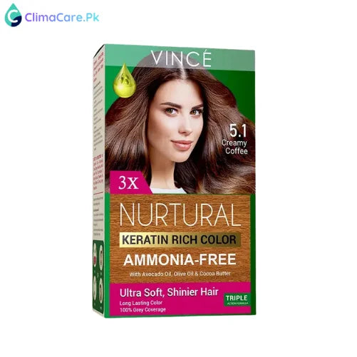 VINCE 5.1 - Creamy Coffee - Nurtural Women Hair Color