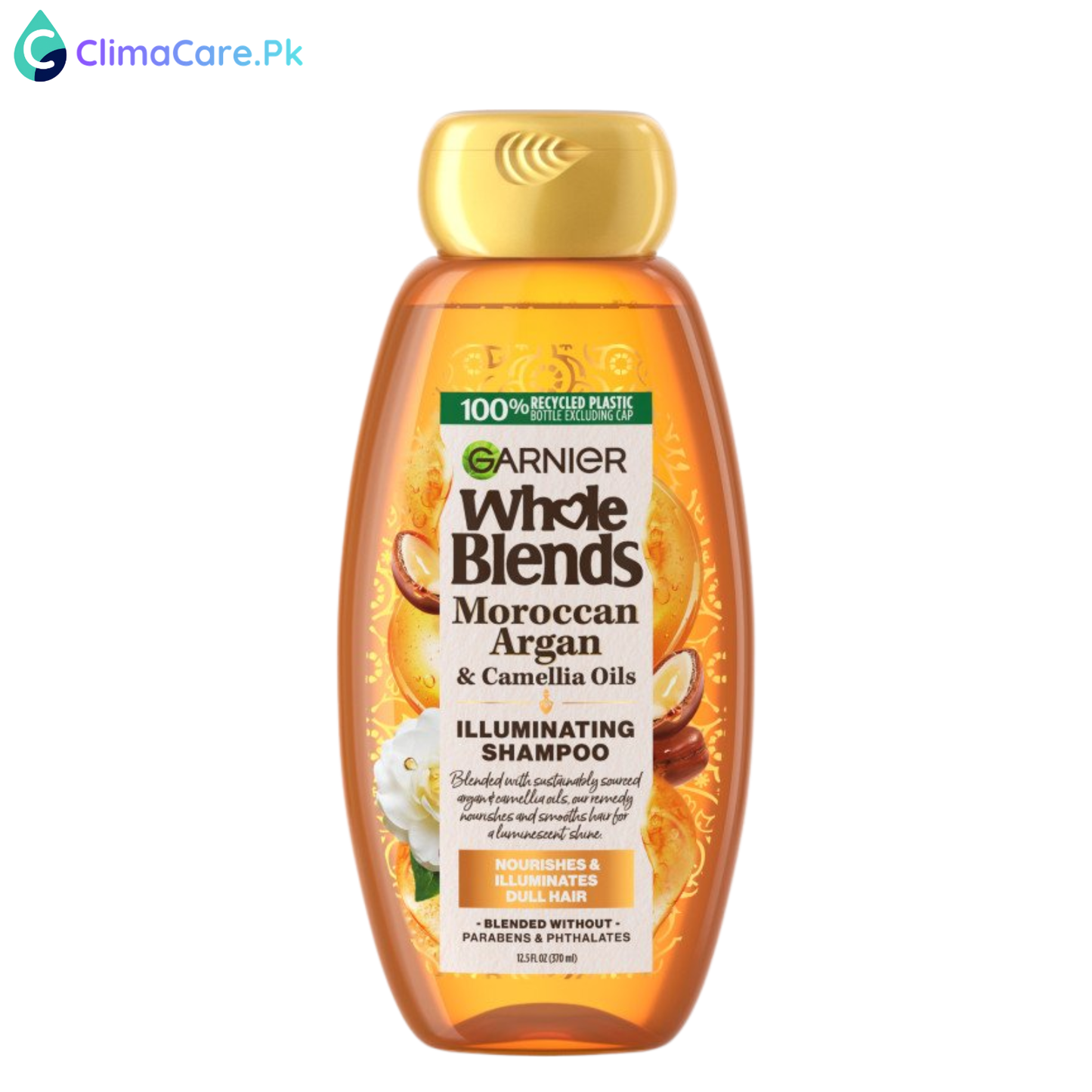 Garnier Whole Blends Illuminating Shampoo with Moroccan Argan & Camellia Oils