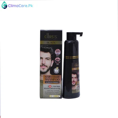 Chirs's Hair Color Shampoo Black 200ml