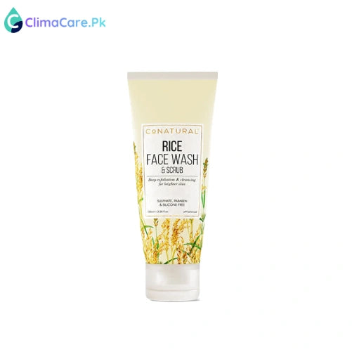 Glow Beauty Co NATURAL Rice Face Wash & Scrub - 100ml