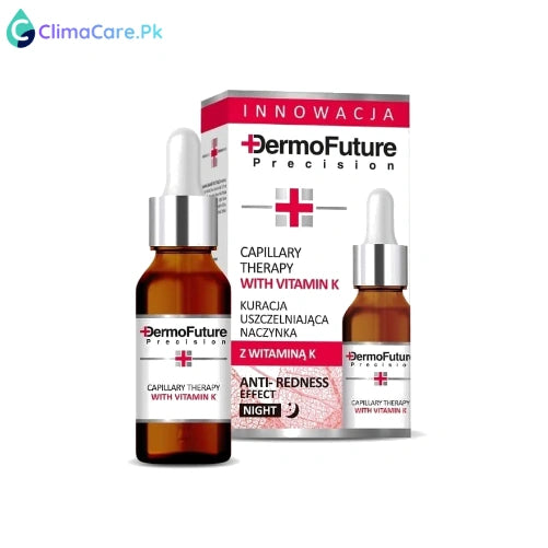 Glow Beauty Dermofuture Precision Anti-Redness Effect Night Serum with Vitamin K - 20ml