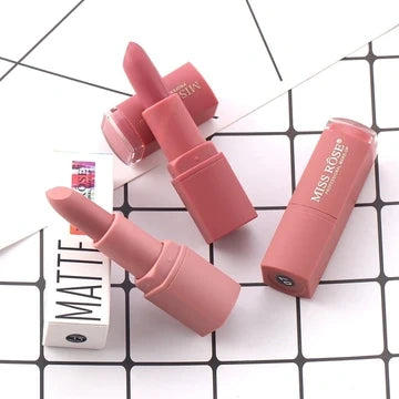 Miss Rose Matte Waterproof Lipsticks (Red)