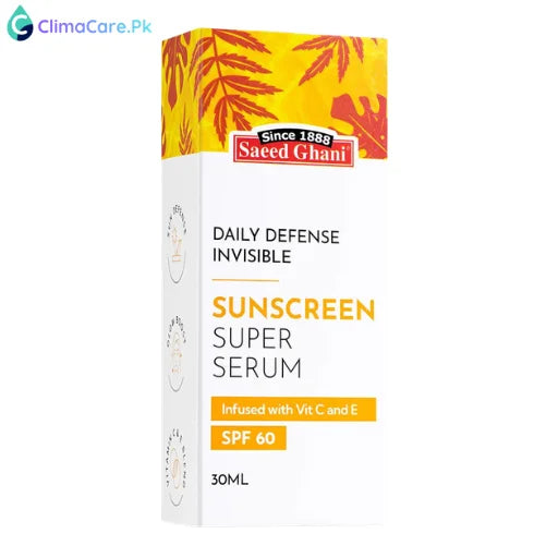 Saeed Ghani Daily Defense Invisible Sunscreen Super Serum SPF 60 30ml