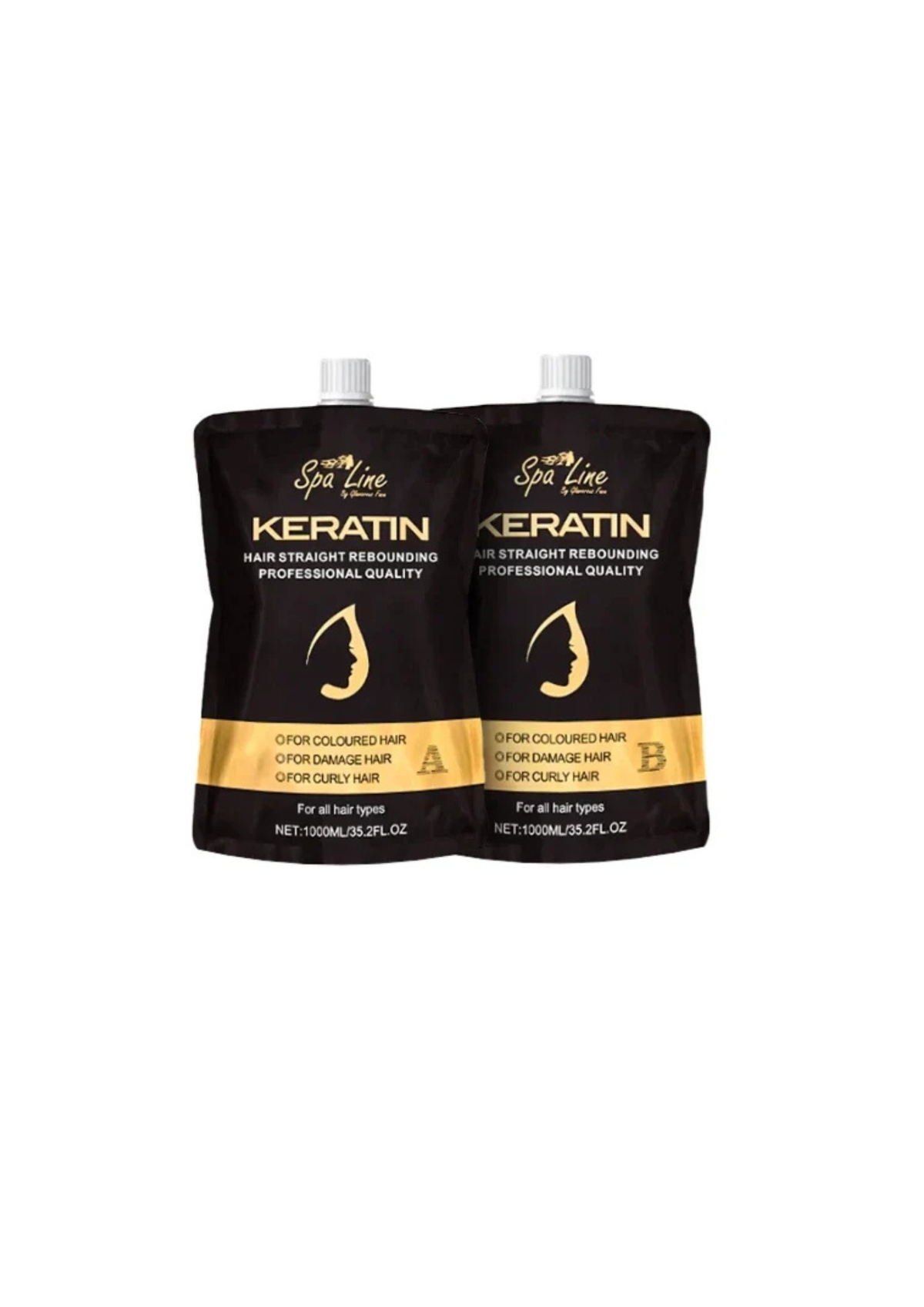 Spa Line By Glamorous Face Keratin Professional Hair Straight Rebounding