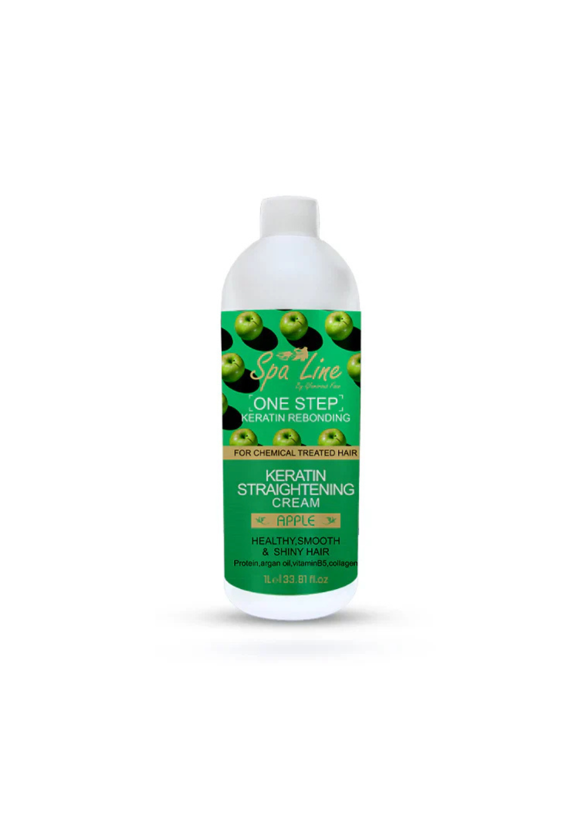Spa Line By Glamorous Face One Step Keratin Rebonding, Straightening Cream Apple 1000 ml