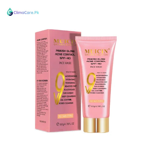 Glow Beauty Baby V9 Pinkish Glow Face Wash - 100g