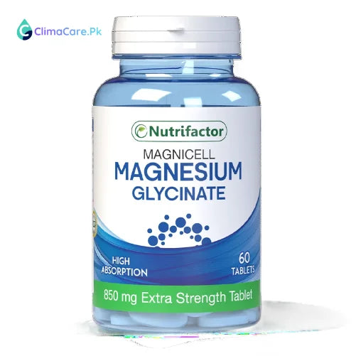 Glow Beauty Magnesium Glycinate - 60 Tablets